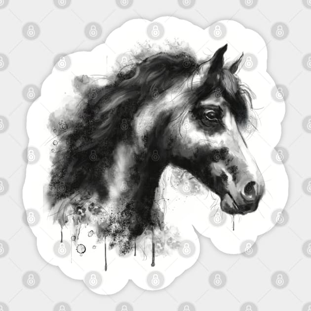 Majestic Horse Sticker by TopTenGraphics